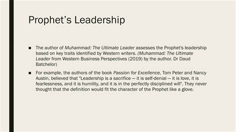 Chap 9 Leadership Of Prophet Muhammad Pptx