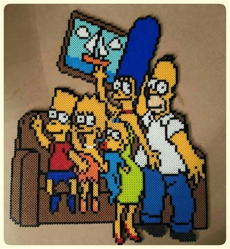 Simpsons Easy Perler Beads Ideas Perler Crafts Colorful Art Projects