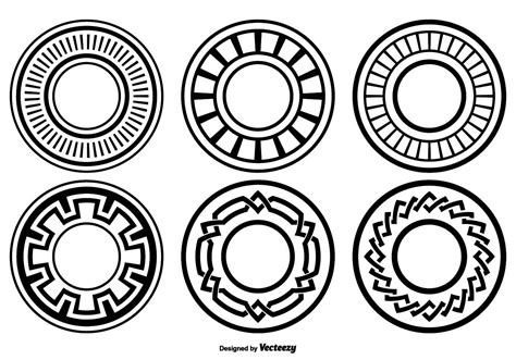 Decorative Circle Shapes 93232 Vector Art at Vecteezy