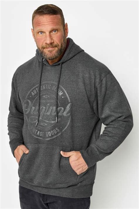 D555 Rockford Grey Cantor Zip Through Hoodie Badrhino