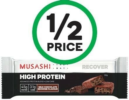 Musashi High Protein Bar 90g Offer At Woolworths