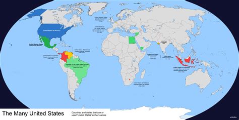 Countries and States that have or had 'United States' in their name : r ...