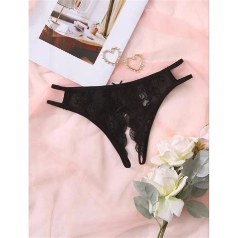 Calcinha Apressadinha Virilha Aberta De Renda Roupa Intima Lingerie