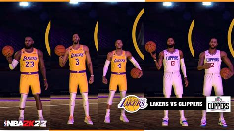 NBA 2K22 Next Gen Gameplay Concept Clippers Vs Lakers YouTube