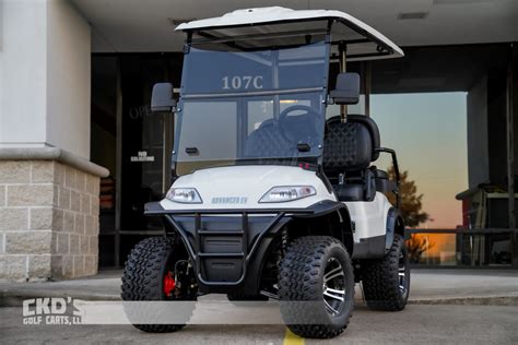 2022 Glacier White Advanced Ev Ckds Golf Carts