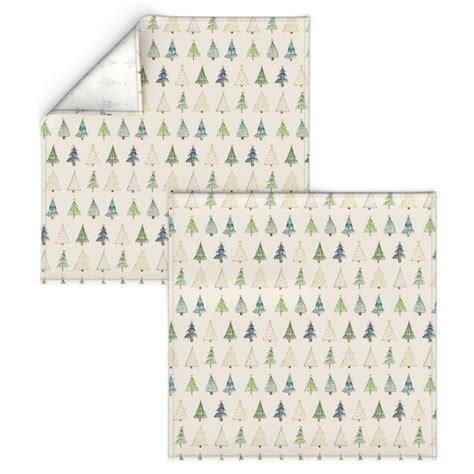 Boho Christmas Trees Beige Cloth Napkin Shutterfly