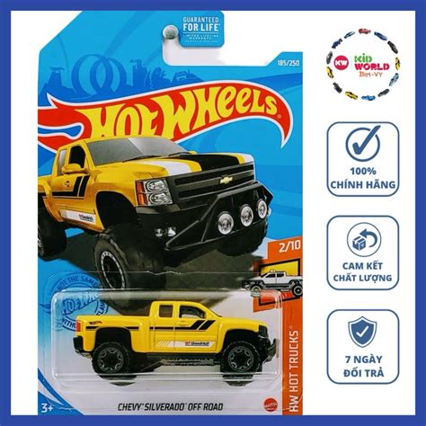 Xe mô hình Hot Wheels basic Bán tải Chevy Silverado Off Road GTC Shopee Việt Nam