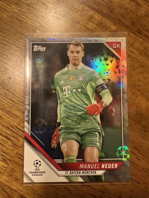 MANUEL NEUER STARBALL Foil 2021 22 Topps Champions League UEFA EUR 0 89