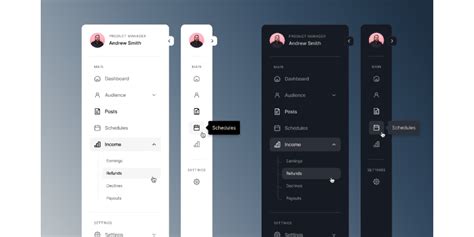 Sidebar Dashboard Figma