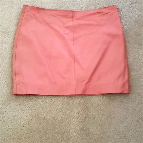 Kookai Skirts Kooka Pink Genuine Leather Mini Skirt S M 38 Lambskin