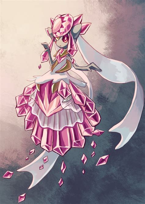 Diancie And Mega Diancie Pokemon Drawn By Fusenryo Danbooru