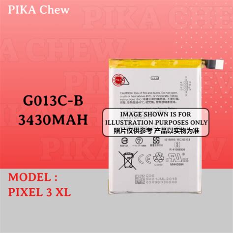 Pika Compatible Wih G C B Battery Bateri Google Pixel Xl Xl