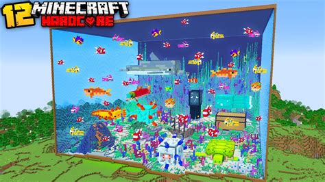 I Built An Aquarium In Minecraft Hardcore Minecraft Videos