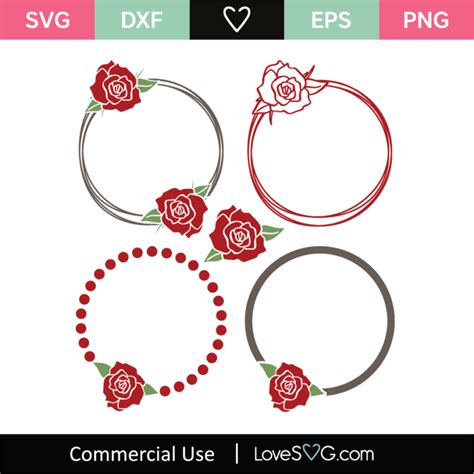 Free Rose Svg Cut Files For Cricut And Silhouette Lovesvg