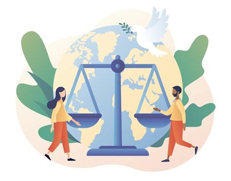 Día Mundial De La Justicia Social Concepto De Derechos Humanos Gente