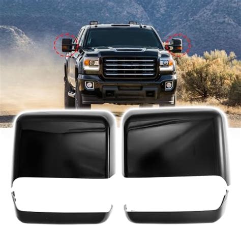 Amsprac Tow Mirror Caps Fit For For Chevy Silverado Gmc Sierra 2014 201923444125