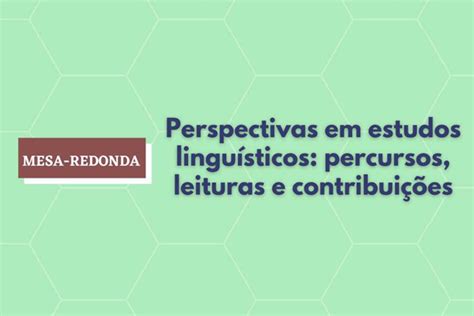 Estale Promover Mesa Redonda Sobre Estudos Lingu Sticos Uesb