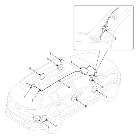 Kia Sportage Components And Components Location Avn System Body