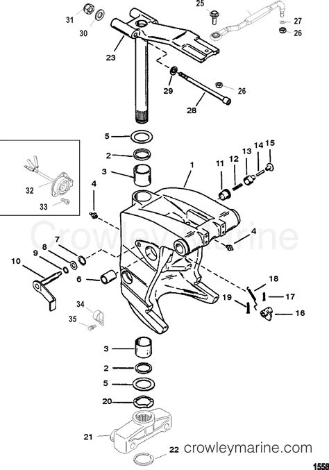 SWIVEL BRACKET HEAVY DUTY 2004 Race Outboard 250 XS CXL FM