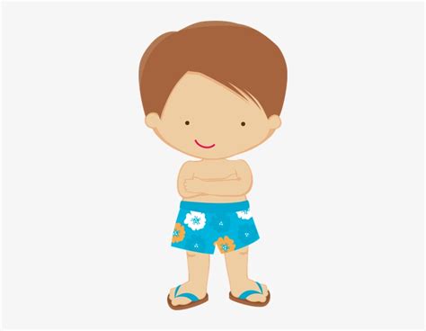 Festa Na Piscina Boy In Swimsuit Clipart Free Transparent PNG