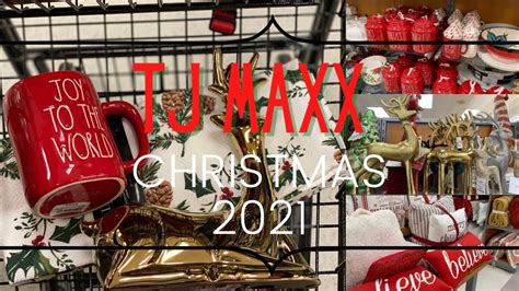 TJ MAXX Christmas 2021 Walkthrough Shop With Me YouTube