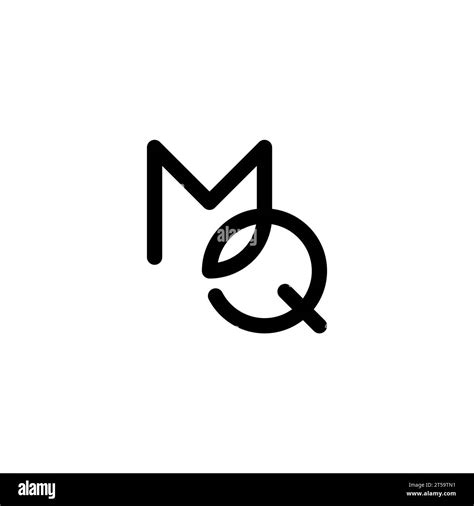 MQ Logo MQ Monogram Initial MQ Logo Letter MQ Logo Icon Vector