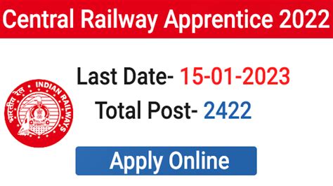 Rrc Cr Apprentice Online Form Apply At Rrccr