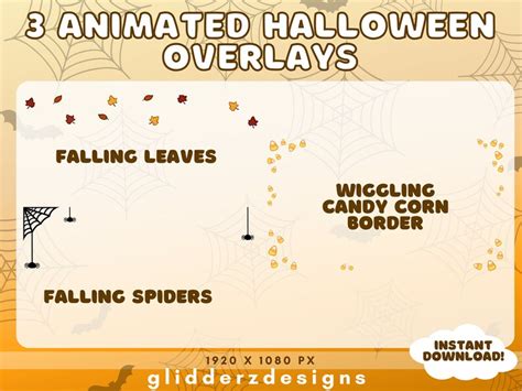 Animated Twitch Halloween Overlays 3 ANIMATED Halloween - Etsy