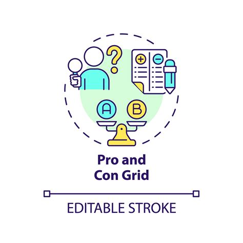 pro   grid multi color concept icon list  advantages