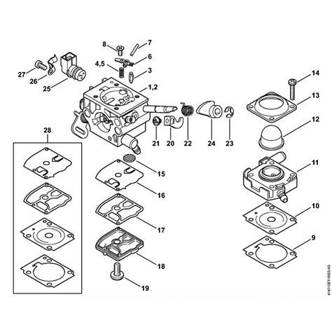 Stihl FS 360 C EM Clearing Saw FS 360 C EM Parts Diagram F CARBURETTOR