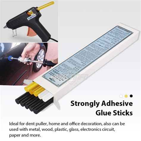 Piece Hot Melt Adhesive Glue Stick Mm L Mm Black Yellow