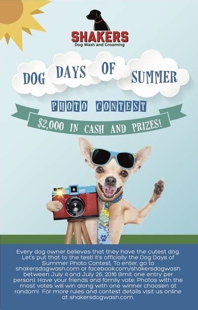WIN OVER $2,000 IN PRIZES WITH A DOG PHOTO CONTEST!