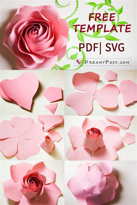 Pin On Trimcraft Free Templates Pdf Petal Printable Diy Giant