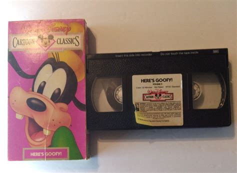 Vintage Walt Disney Cartoon Classics Heres Goofy VHS Volume 3 EBay