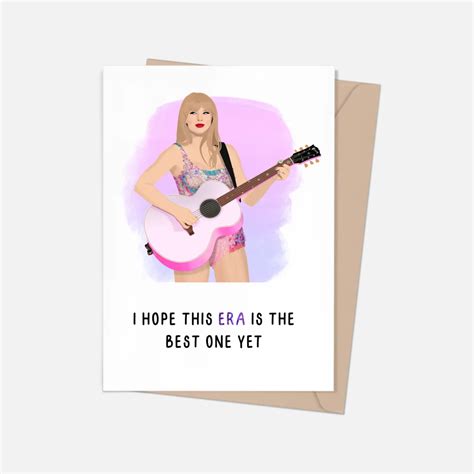 Taylor Swift Best Era Yet Birthday Card Love Of Character