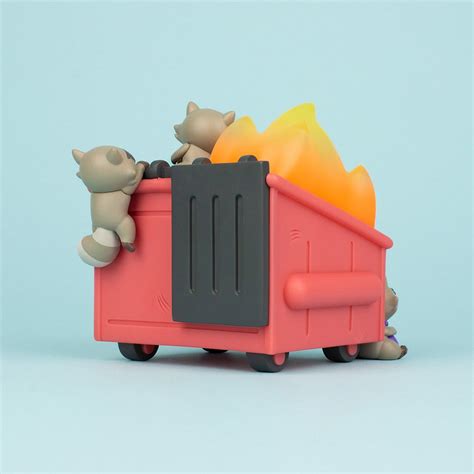 Dumpster Fire Trash Panda Vinyl Figure Entertainment Earth