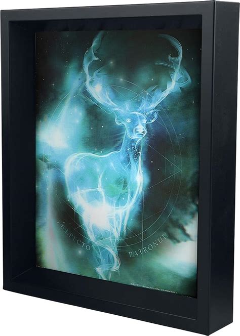 Harry Potter 3d Stag Lenticular Poster Of Expecto Patronum 25cm X 20cm X 1 3cm In Box Frame