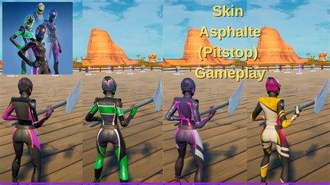 Skin Asphalte Pitstop Gameplay Fortnite Youtube