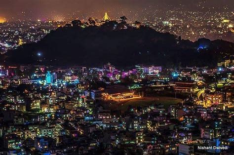 Mesmerizing Night View Of Kathmandu