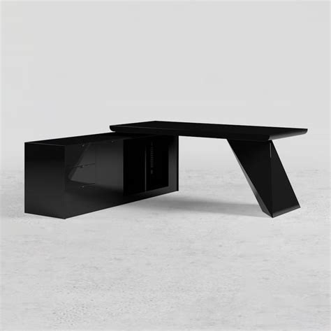 Free Shipping On Modern Black L Shape Executive Desk Drawers