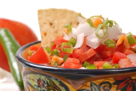 Spicy Salsa with Tortilla Chips Stock Photo - Image of hispanic ...