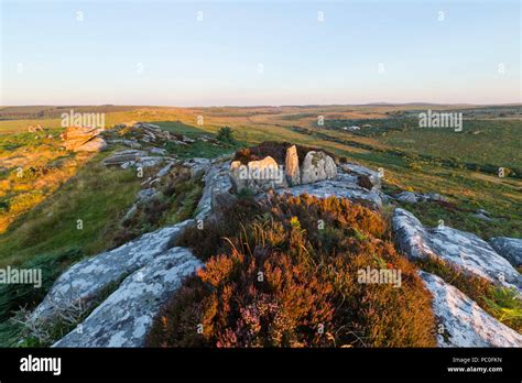 Sunrise On Hawks Tor On Bodmin Moor Stock Photo Alamy