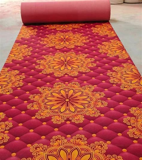 Velvet 10mm Printed Wedding Carpet At Rs 14 5 Sq Ft In Mumbai ID