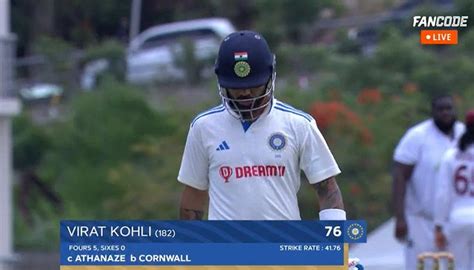 Himanshu Pareek On Twitter Virat Kohli Dismissed For Against West