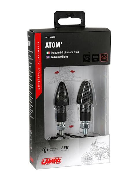 Kierunkowskazy Lampa Atom V Led Czarno Szare Sklep Moto Tour Pl