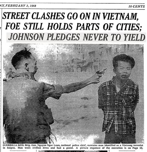 Tet Saigon Execution 02 02 1968 Nyt A Friendly Letter