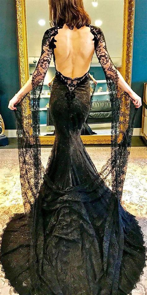 Gothic Black Wedding Dresses Best Gothic Black Wedding Dresses