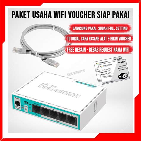 Jual Mikrotik Rb750r2 Rb750 R2 Alat Usaha Wifi Hotspot Sistem Voucher