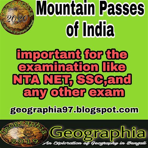 LIST OF MOUNTAIN PASSES IN INDIA