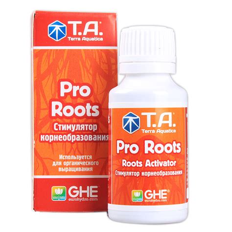 Стимулятор корнеобразования, Pro Roots, органический, 30мл, (GHE/Terra ...
